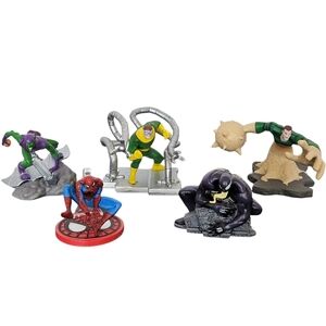 Disney Store Exclusive Disney's Marvel Spiderman Villains 5 Figure Action Set